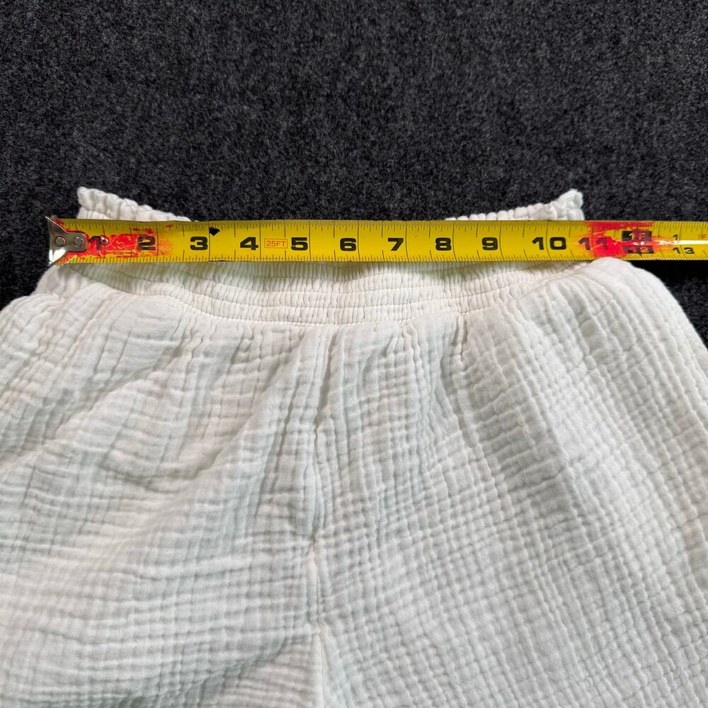 Aerie white gauze 100% cotton pull on lounge shorts size small - Picture 7 of 7